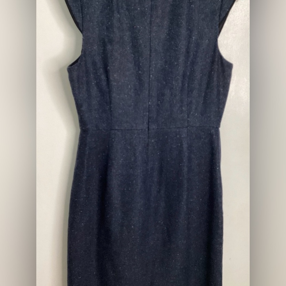 J. Crew Dark Blue Cap Sleeve Mini Dress 10 - Picture 7 of 9